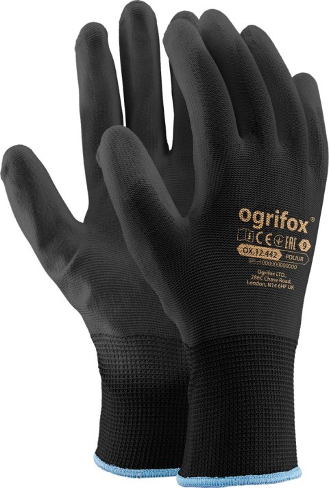 Rękawice robocze / Czarne / OX-POLIUR_BB - 240 Par (9 - L) Rękawice robocze / Czarne / OX-POLIUR_BB - 240 Par (9 - L)