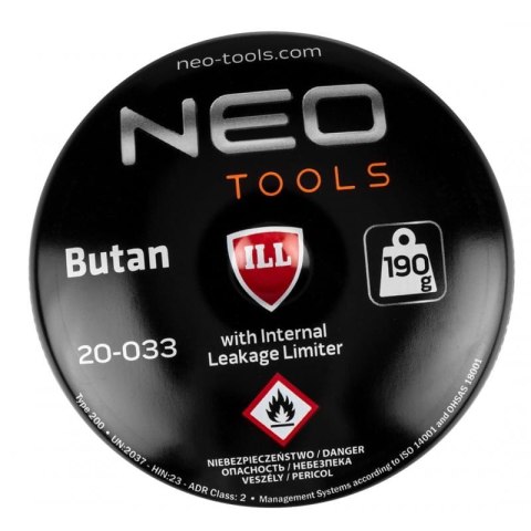 Nabój Z Gazem Butan 190g, Nabijany Nabój Z Gazem Butan 190g, Nabijany