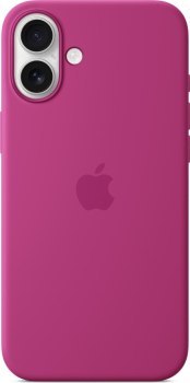 Apple iPhone 16 Plus Silicone Case with MagSafe fuchsia