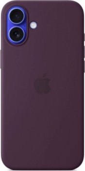 Apple iPhone 16 Plus Silicone Case with MagSafe plum
