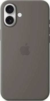 Apple iPhone 16 Plus Silicone Case with MagSafe stone gray