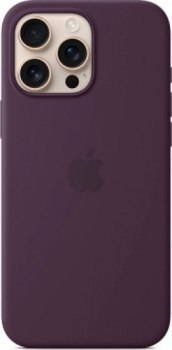 Apple iPhone 16 Pro Max Silicone Case with MagSafe plum