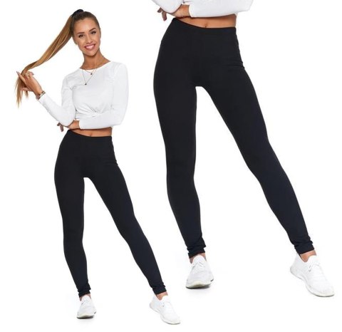 MORAJ - Legginsy Z Klasycznym Stanem - Czarne - L/XL MORAJ - Legginsy Z Klasycznym Stanem - Czarne - L/XL