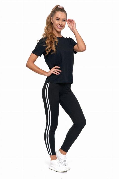 MORAJ - T-Shirt Bawełniany Damski - Czarny - XL MORAJ - T-Shirt Bawełniany Damski - Czarny - XL
