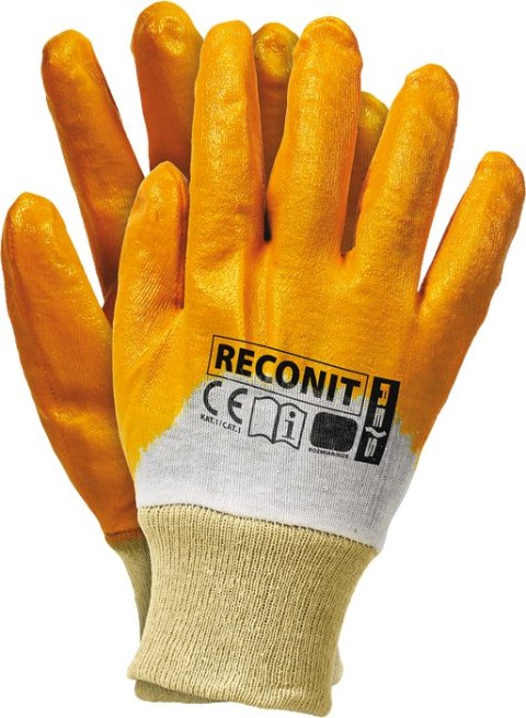 Rękawice robocze / Pomarańczowe / RECONIT - 10 Par (9 - L) Rękawice robocze / Pomarańczowe / RECONIT - 10 Par (9 - L)
