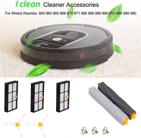 Zestaw Szczotek I Filtrów Do iRobot Roomba Serii 800/900 Zestaw Szczotek I Filtrów Do iRobot Roomba Serii 800/900
