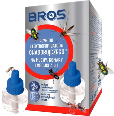 BROS - płyn do elektro na muchy, komary i mrówki 20 dni x 24 h BROS - płyn do elektro na muchy, komary i mrówki 20 dni x 24 h