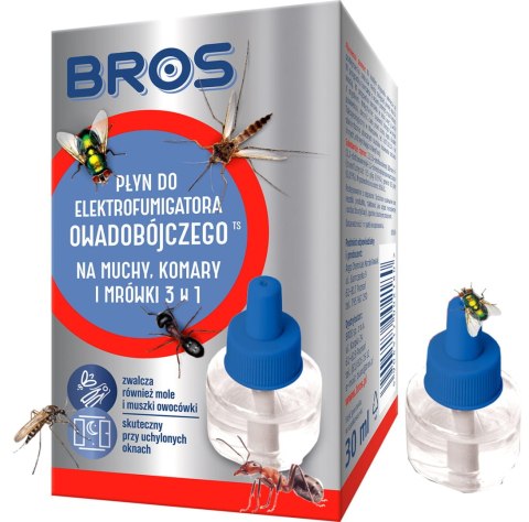 BROS - płyn do elektro na muchy, komary i mrówki 20 dni x 24 h BROS - płyn do elektro na muchy, komary i mrówki 20 dni x 24 h