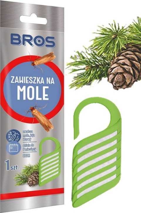 BROS - zawieszka na mole cedrowa - 10 szt. BROS - zawieszka na mole cedrowa - 10 szt.
