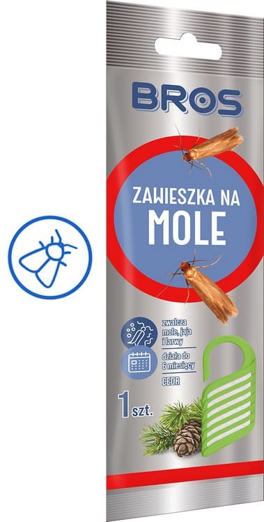 BROS - zawieszka na mole cedrowa - 10 szt. BROS - zawieszka na mole cedrowa - 10 szt.