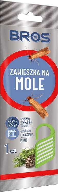 BROS - zawieszka na mole cedrowa - 10 szt. BROS - zawieszka na mole cedrowa - 10 szt.