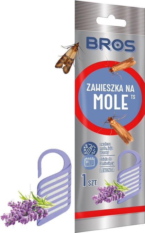 BROS - zawieszka na mole lawendowa - 10 szt. BROS - zawieszka na mole lawendowa - 10 szt.