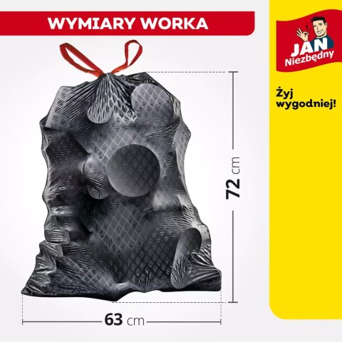 Jan Niezbędny Worki LD Magnum Flex Taśma 60L 10szt. - 5 op. Jan Niezbędny Worki LD Magnum Flex Taśma 60L 10szt. - 5 op.