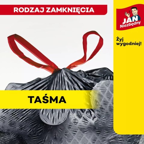 Jan Niezbędny Worki LD Magnum Flex Taśma 60L 10szt. - 5 op. Jan Niezbędny Worki LD Magnum Flex Taśma 60L 10szt. - 5 op.