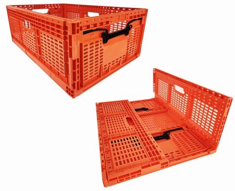 Skrzynka Składana 600x400x219mm Pomarańczowa Skrzynka Składana 600x400x219mm Pomarańczowa
