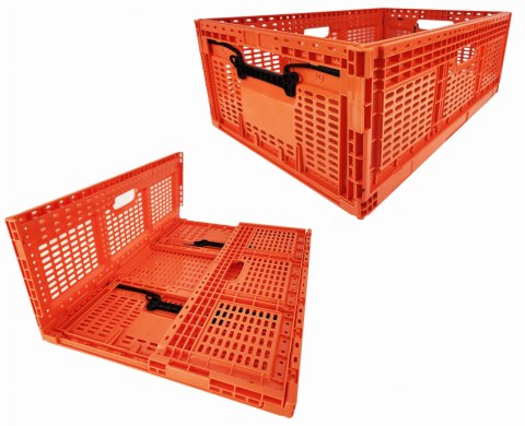 Skrzynka Składana 600x400x219mm Pomarańczowa Skrzynka Składana 600x400x219mm Pomarańczowa