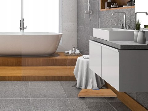 Waga łazienkowa LED - drewniana Waga łazienkowa LED - drewniana
