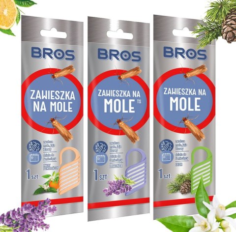 Zestaw 3x BROS zawieszka na mole lawendowa, cedrowa, kwiat pomarańczy Zestaw 3x BROS zawieszka na mole lawendowa, cedrowa, kwiat pomarańczy