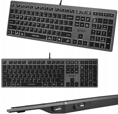 Klawiatura przewodowa A4tech FStyler FX60H White Backlit Klawiatura przewodowa A4tech FStyler FX60H White Backlit