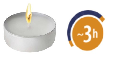 AURA Podgrzewacze Tealights Mini Premium 3h 100 szt. pf8-100s AURA Podgrzewacze Tealights Mini Premium 3h 100 szt. pf8-100s