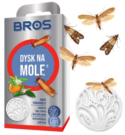 BROS - dysk na mole kwiat pomarańczy - 5 szt. BROS - dysk na mole kwiat pomarańczy - 5 szt.