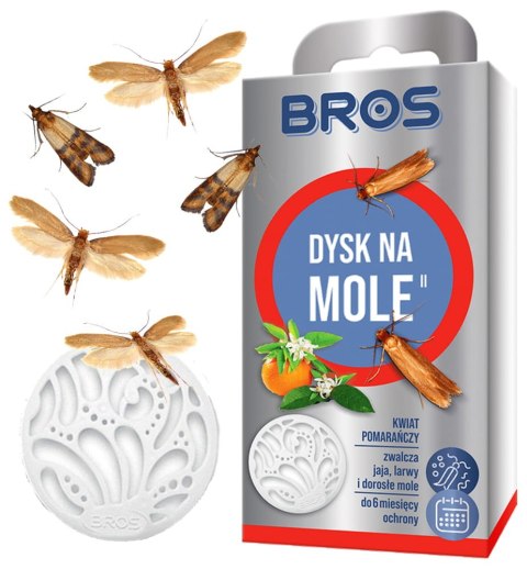 BROS - dysk na mole kwiat pomarańczy - 5 szt. BROS - dysk na mole kwiat pomarańczy - 5 szt.