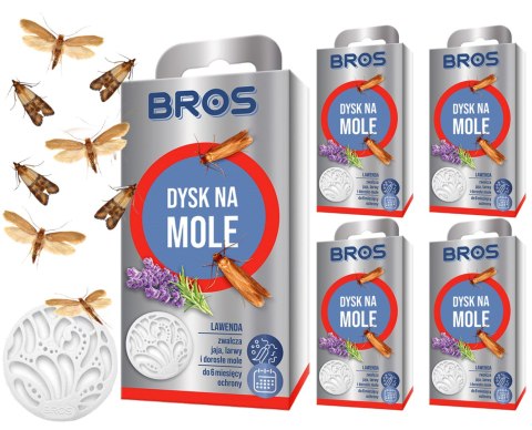 BROS - dysk na mole lawenda - 5 szt. BROS - dysk na mole lawenda - 5 szt.