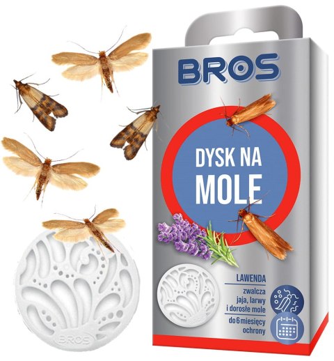 BROS - dysk na mole lawenda - 5 szt. BROS - dysk na mole lawenda - 5 szt.