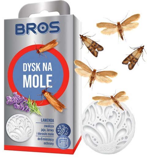 BROS - dysk na mole lawenda - 5 szt. BROS - dysk na mole lawenda - 5 szt.