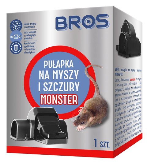 BROS - pułapka na myszy i szczury MONSTER BROS - pułapka na myszy i szczury MONSTER