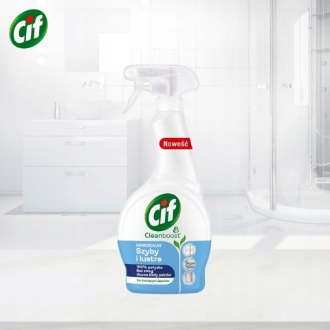 CIF Cleanboost Uniwersalny Płyn Do Szyb i Luster 500ml CIF Cleanboost Uniwersalny Płyn Do Szyb i Luster 500ml