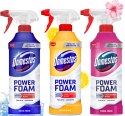 Zestaw 3 x Domestos Power Foam Piana Do Mycia Toalety i Łazienki 435ml