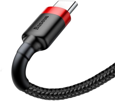KABEL USB-A / USB-C Baseus Cafule CATKLF-C91 200cm 2A QC 3.0 CZARNO-CZERWONY W OPLOCIE KABEL USB-A / USB-C Baseus Cafule CATKLF-C91 200cm 2A QC 3.0 CZARNO-CZERWONY W OPLOCIE