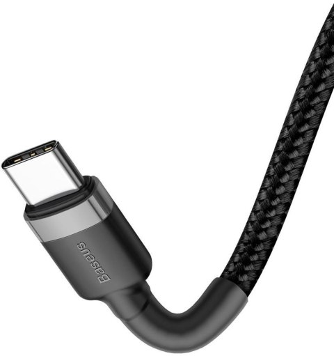 KABEL USB-C / USB-C Baseus Cafule CATKLF-GG1 100cm 60W 3A PD 2.0 QC 3.0 CZARNO-SZARY W OPLOCIE KABEL USB-C / USB-C Baseus Cafule CATKLF-GG1 100cm 60W 3A PD 2.0 QC 3.0 CZARNO-SZARY W OPLOCIE