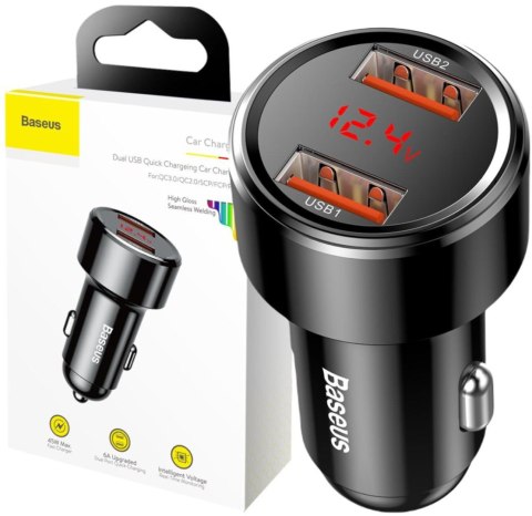 ŁADOWARKA SAMOCHODOWA Baseus Magic CCMLC20A-01 45W 6A 2x USB-A QC 3.0 ŁADOWARKA SAMOCHODOWA Baseus Magic CCMLC20A-01 45W 6A 2x USB-A QC 3.0