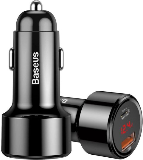 ŁADOWARKA SAMOCHODOWA Baseus Magic CCMLC20C-01 45W 6A 1x USB-A 1x USB-C QC 3.0 ŁADOWARKA SAMOCHODOWA Baseus Magic CCMLC20C-01 45W 6A 1x USB-A 1x USB-C QC 3.0