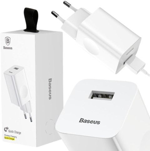 ŁADOWARKA SIECIOWA Baseus Quick Charger CCALL-BX02 24W 1x USB-A QC 3.0 ŁADOWARKA SIECIOWA Baseus Quick Charger CCALL-BX02 24W 1x USB-A QC 3.0