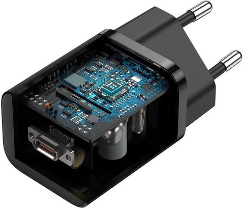 ŁADOWARKA SIECIOWA Baseus Super Si Quick Charger 1C TZCCSUP-L01 25W 1x USB-C PD 3.0 QC 3.0 + KABEL ŁADOWARKA SIECIOWA Baseus Super Si Quick Charger 1C TZCCSUP-L01 25W 1x USB-C PD 3.0 QC 3.0 + KABEL