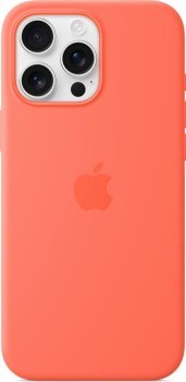 Apple iPhone 16 Pro Max Silicone Case with MagSafe tangerine