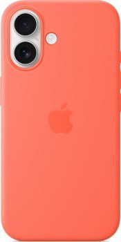 Apple iPhone 16 Silicone Case MagSafe tangerine