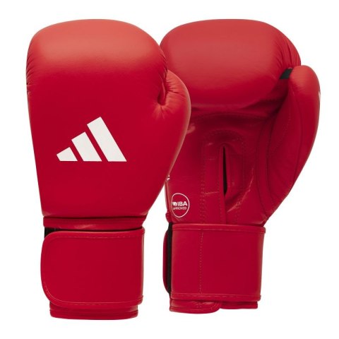 Rękawice bokserskie turniejowe adidas z atestem IBA czerwone Rękawice bokserskie turniejowe adidas z atestem IBA czerwone