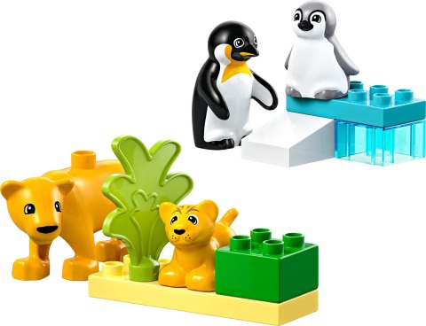 10442 - LEGO DUPLO - Rodziny dzikich zwierząt: pingwiny i lwy 10442 - LEGO DUPLO - Rodziny dzikich zwierząt: pingwiny i lwy