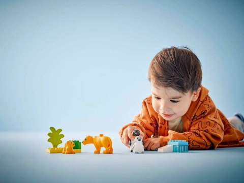 10442 - LEGO DUPLO - Rodziny dzikich zwierząt: pingwiny i lwy 10442 - LEGO DUPLO - Rodziny dzikich zwierząt: pingwiny i lwy