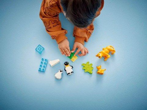 10442 - LEGO DUPLO - Rodziny dzikich zwierząt: pingwiny i lwy 10442 - LEGO DUPLO - Rodziny dzikich zwierząt: pingwiny i lwy