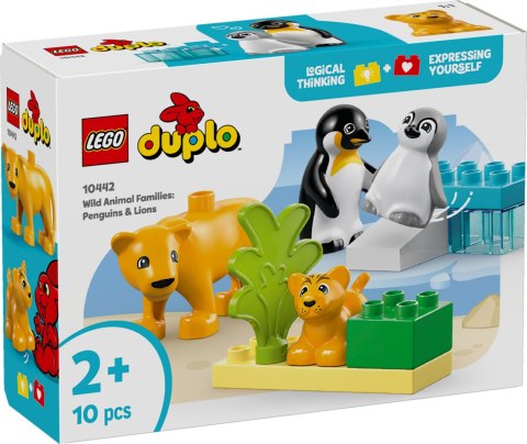 10442 - LEGO DUPLO - Rodziny dzikich zwierząt: pingwiny i lwy 10442 - LEGO DUPLO - Rodziny dzikich zwierząt: pingwiny i lwy