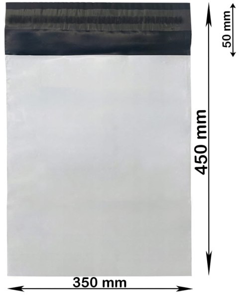 Foliopaki Kurierskie Białe C3 350x450mm - 100 szt. Foliopaki Kurierskie Białe C3 350x450mm - 100 szt.