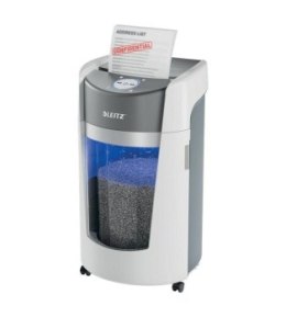 Niszczarka LEITZ IQ OptiMax Office 35 L P-5 Ścinki 2x15 Automatyczny Start/Stop Funkcja cofania Obrotowy pojemnik - 33% wię