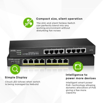 Switch ZyXEL GS1915-8EP-EU0101F Switch ZyXEL GS1915-8EP-EU0101F