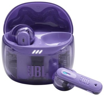 Słuchawki - JBL Tune Flex 2 Ghost Edition Fioletowe Słuchawki - JBL Tune Flex 2 Ghost Edition Fioletowe