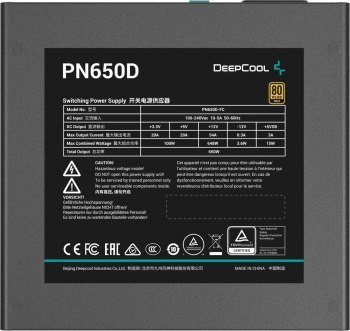 Zasilacz Deepcool PN650D 650w Gold Direct Zasilacz Deepcool PN650D 650w Gold Direct